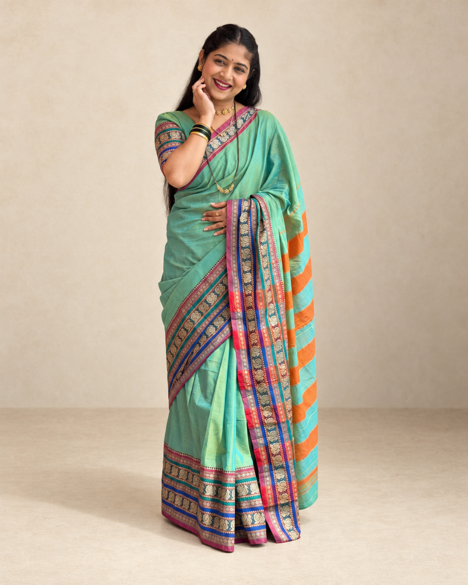 Special Rama Green Masrai Silk
