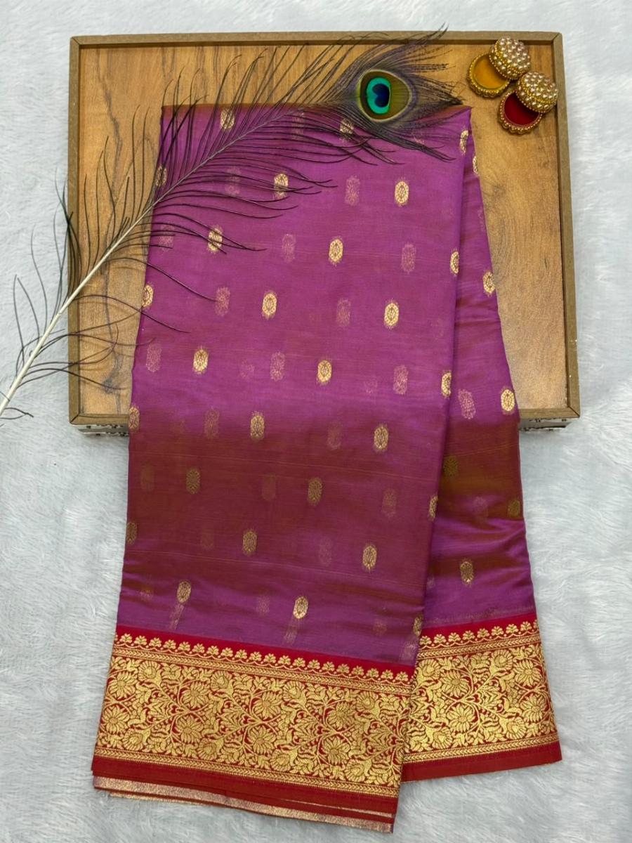 Premium Semi Chanderi Silk Saree